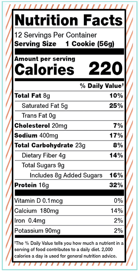 Alani Nu - Protein Cookie - Choc Chip Cookie Facts